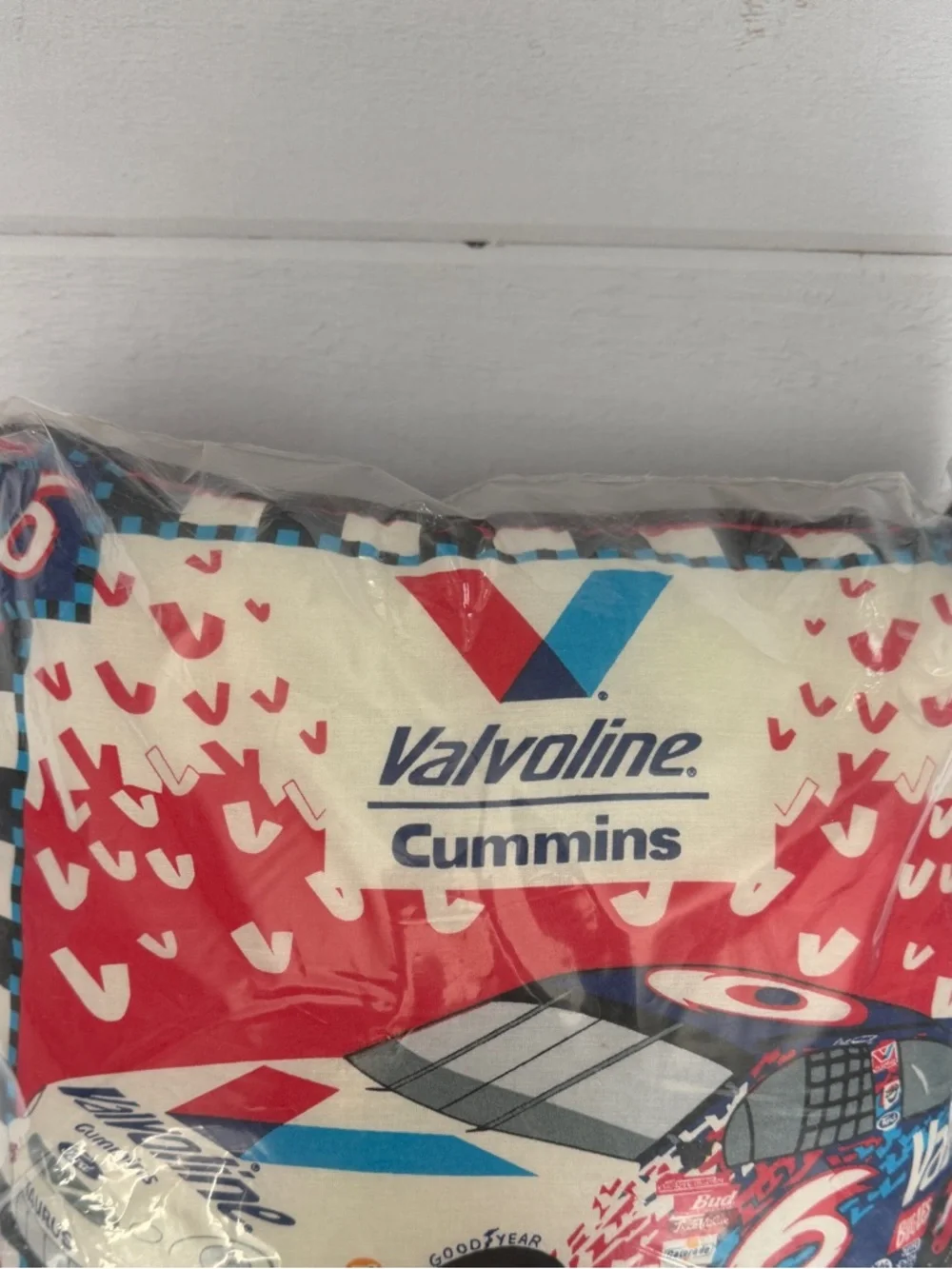 Vintage NASCAR Mark Martin #6 Valvoline Cummins Decorative Pillow Sealed NIP